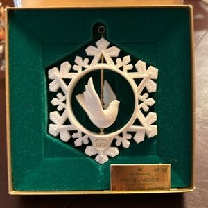 1978 Vintage Ornament - Twirl-About Series “Dove in a Snowflake”